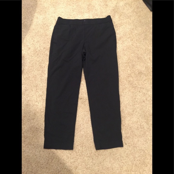 Liz Claiborne Two-pleat Slacks, Men's Size W34 unclear black type Vintage Second Hand